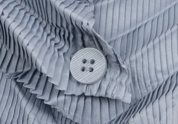 ISSEY MIYAKE FETE Pleated Wrap Design Sleeveless Jacket K-160398_008