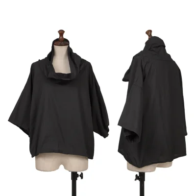 ISSEY MIYAKE Poly High-neck Short Sleeve Top