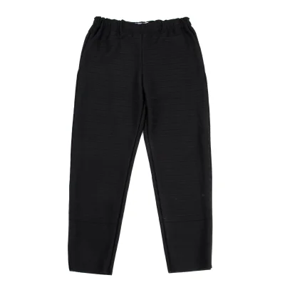 ISSEY MIYAKE Striped Switching Stretch Pants