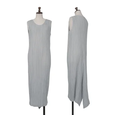 ISSEY MIYAKE Stitch Printed Flare Dress