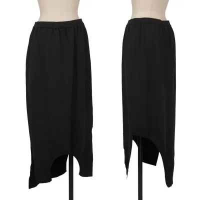 ISSEY MIYAKE Hem Rib Switching Asymmetry Skirt