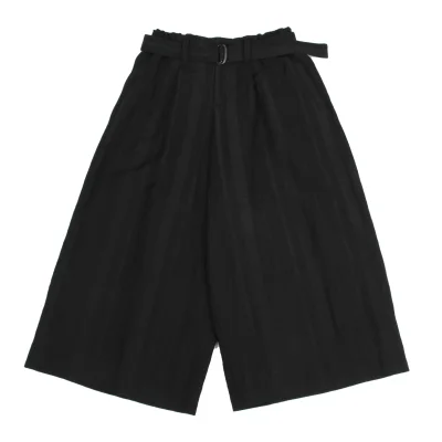 ISSEY MIYAKE Linen Blend Striped Wide Pants