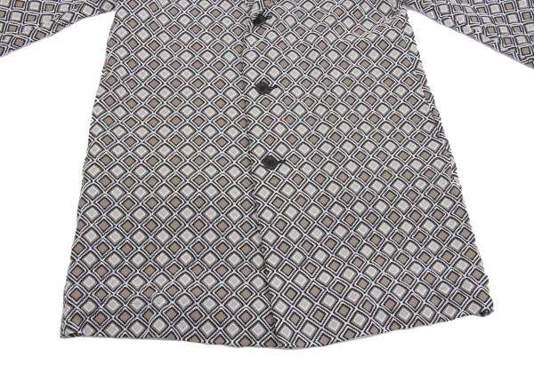 ISSEY MIYAKE Geometric Emboss Long Jacket K-160428_007