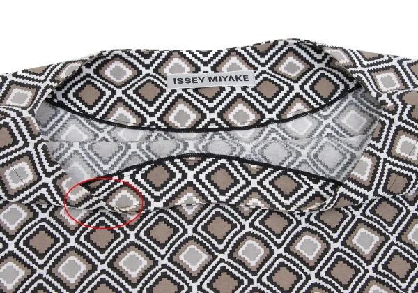 ISSEY MIYAKE Geometric Emboss Sleeveless Top K-160429_005