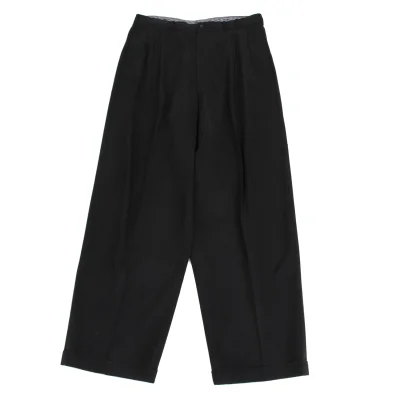 Papas Cupra Two Tuck Wide Double Pants