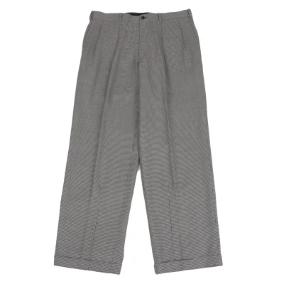 Papas Wool Blend Puppy Tooth Two Tuck Double Pants