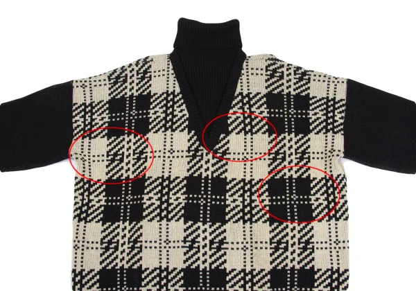 Yohji Yamamoto POUR HOMME Layered Switching Knit Sweater K-160445_002
