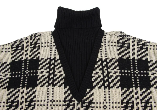 Yohji Yamamoto POUR HOMME Layered Switching Knit Sweater K-160445_006