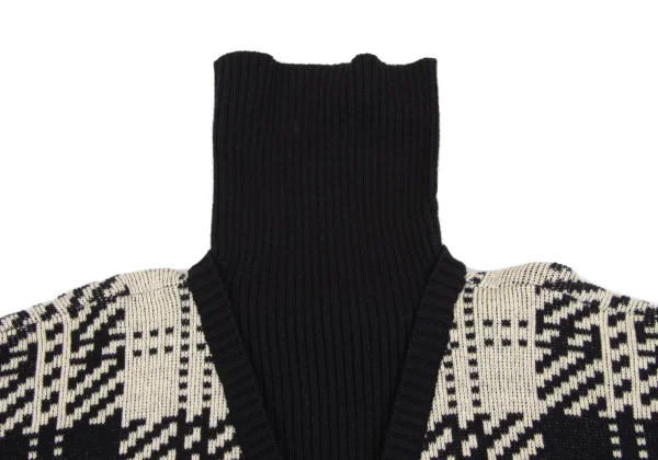 Yohji Yamamoto POUR HOMME Layered Switching Knit Sweater K-160445_007