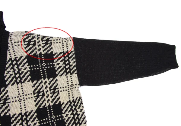 Yohji Yamamoto POUR HOMME Layered Switching Knit Sweater K-160445_008