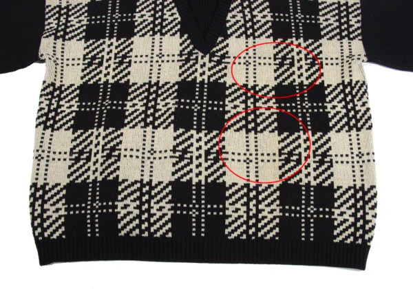 Yohji Yamamoto POUR HOMME Layered Switching Knit Sweater K-160445_011