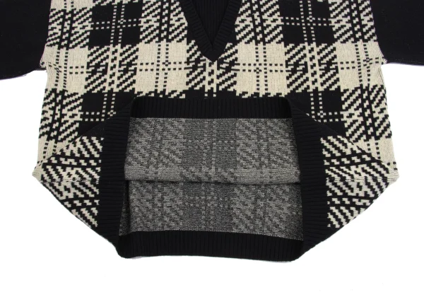 Yohji Yamamoto POUR HOMME Layered Switching Knit Sweater K-160445_014