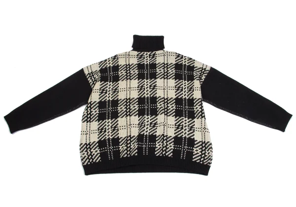 Yohji Yamamoto POUR HOMME Layered Switching Knit Sweater K-160445_015