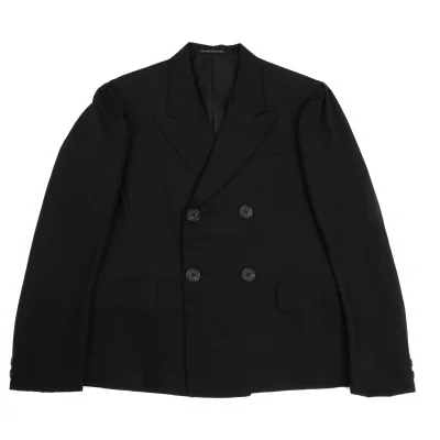 Yohji Yamamoto POUR HOMME Wool Puff Sleeve Peak Lapel Jacket