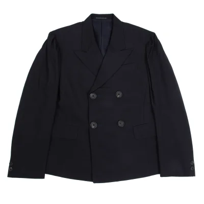 Yohji Yamamoto POUR HOMME Wool Puff Sleeve Peak Lapel Jacket