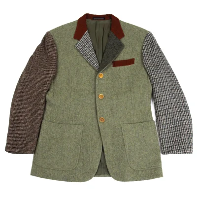 Yohji Yamamoto POUR HOMME Patcwork Wool Jacket