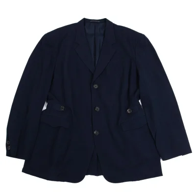 Yohji Yamamoto POUR HOMME Wool Gaba SIde Gather Jacket