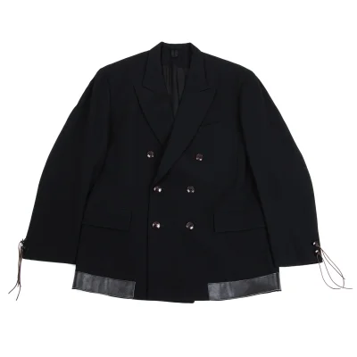 Yohji Yamamoto POUR HOMME Leather Switching Wool Jacket