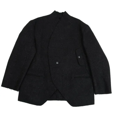 Yohji Yamamoto POUR HOMME Melton No Collar Jacket