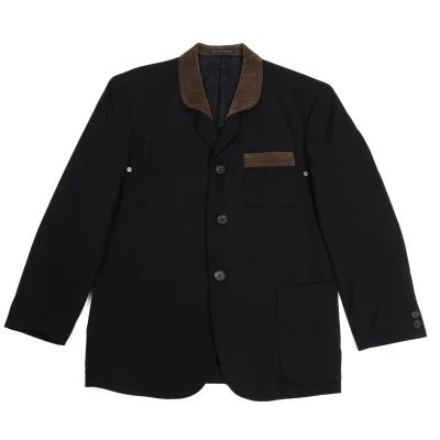Yohji Yamamoto POUR HOMME Corduroy Switching Wool Gaba Jacket