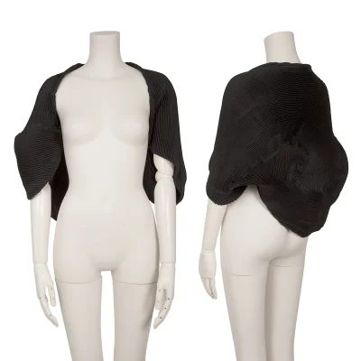 Unbranded 3D Steam Stretch Pleats Bolero