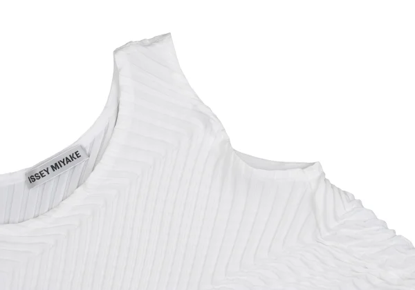 ISSEY MIYAKE Zigzag Embossed Pleated Tank Top K-160511_009