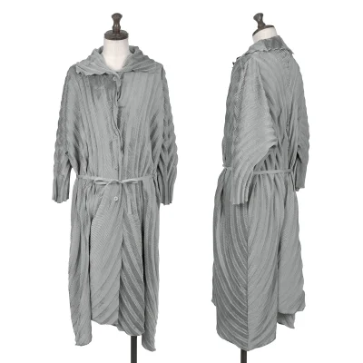 ISSEY MIYAKE Pleats Switching Long Coat