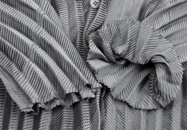 ISSEY MIYAKE Pleats Switching Long Coat K-160517_007