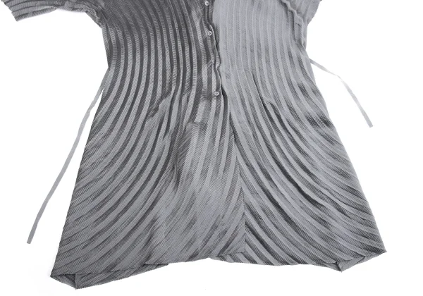 ISSEY MIYAKE Pleats Switching Long Coat K-160517_008