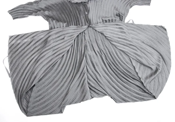 ISSEY MIYAKE Pleats Switching Long Coat K-160517_011
