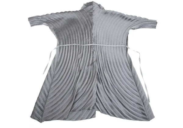 ISSEY MIYAKE Pleats Switching Long Coat K-160517_012