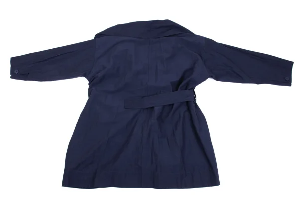 ISSEY MIYAKE Linen Blend Collar Fold Belted Jacket K-160519_013
