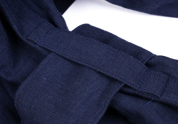 ISSEY MIYAKE Linen Blend Collar Fold Belted Jacket K-160519_015