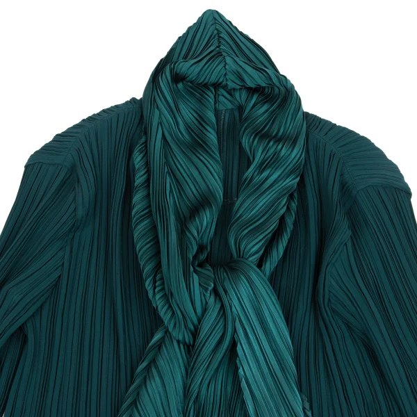 ISSEY MIYAKE Scarf-collar Design Pleats Jacket K-160523_003
