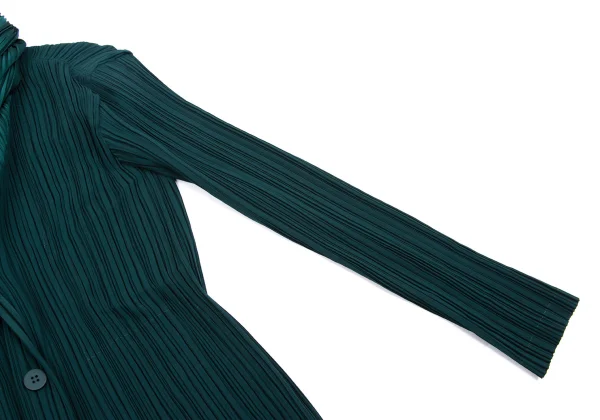ISSEY MIYAKE Scarf-collar Design Pleats Jacket K-160523_006