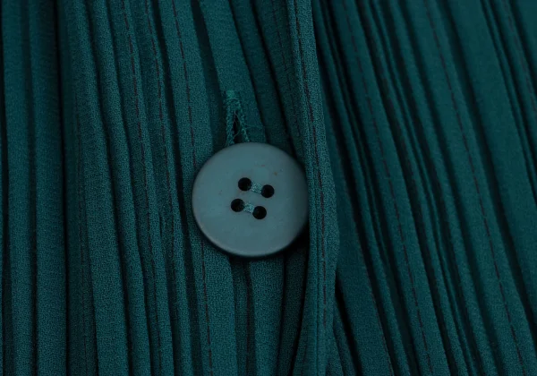 ISSEY MIYAKE Scarf-collar Design Pleats Jacket K-160523_009