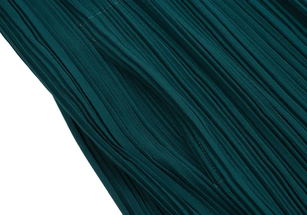 ISSEY MIYAKE Scarf-collar Design Pleats Jacket K-160523_010