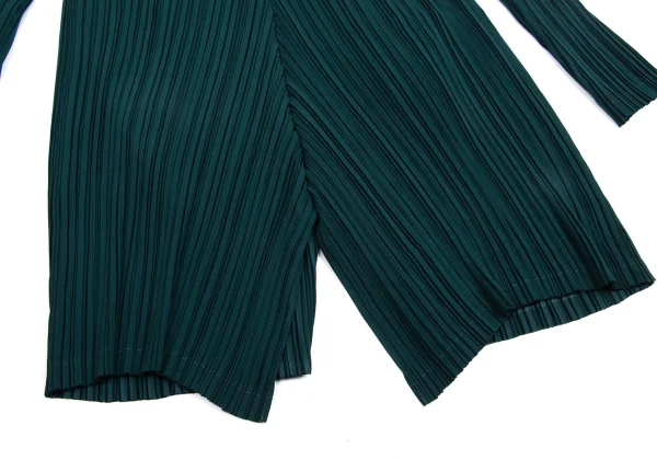 ISSEY MIYAKE Scarf-collar Design Pleats Jacket K-160523_013