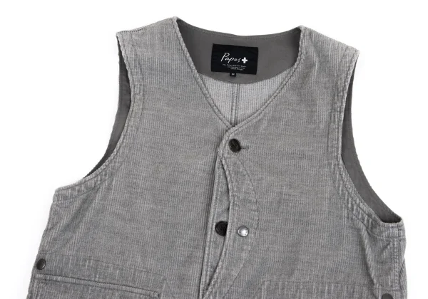 Papas+ Corduroy Pocket Design Vest K-160530_002