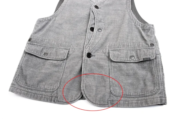 Papas+ Corduroy Pocket Design Vest K-160530_006