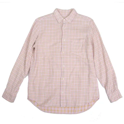 Papas+ Cotton Check Gauze Shirt