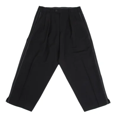 Yohji Yamamoto POUR HOMME Three-line Taped Wool Gaba Pants