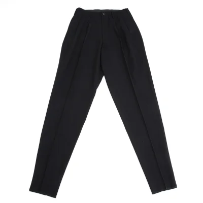 Yohji Yamamoto POUR HOMME Wool Gaba Tuck Tapered Pants