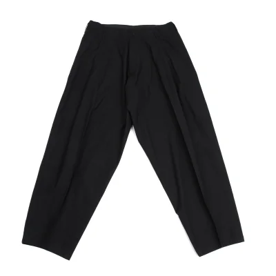 Yohji Yamamoto POUR HOMME Cotton Tuck Tapered Pants