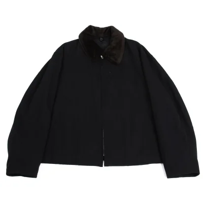 Y's for men Boa Detachable Wool Gaba Zip Blouson
