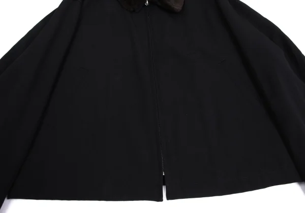 Y's for men Boa Detachable Wool Gaba Zip Blouson K-160566_009