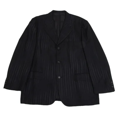 COMME des GARCONS HOMME Dyed Striped Stitch Rayon Jacket