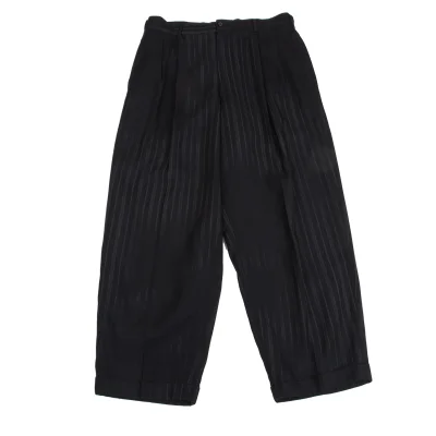 COMME des GARCONS HOMME Dyed Striped Stitch Rayon Pants