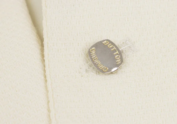 COMME des GARCONS HOMME Logo Lapel-button Design Wool Jacket K-160583_006