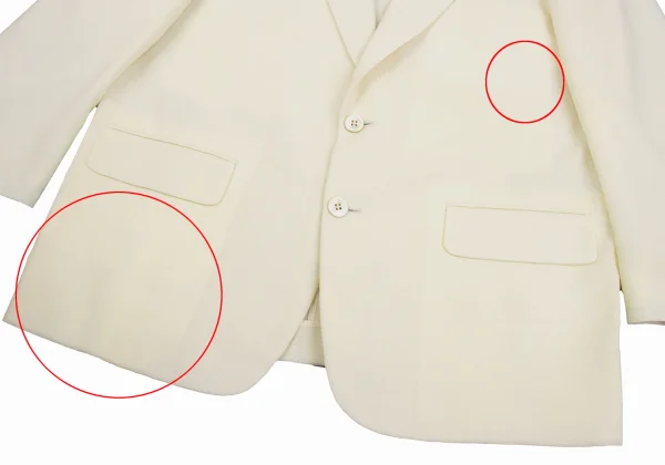 COMME des GARCONS HOMME Logo Lapel-button Design Wool Jacket K-160583_008